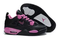 femmes basket jordan air jordan4-black pink,jordan 2012-2011 pas chere